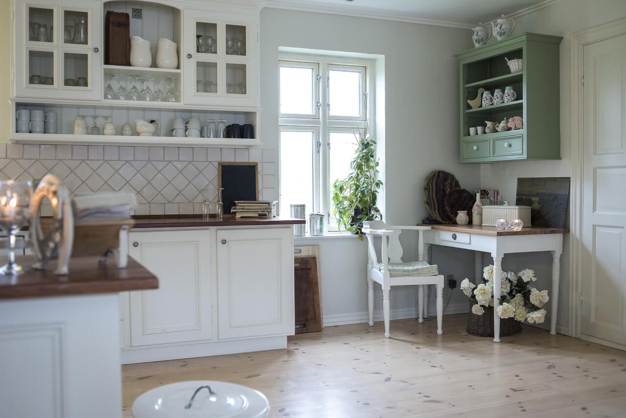 A Small Home Office Space in the Kitchen