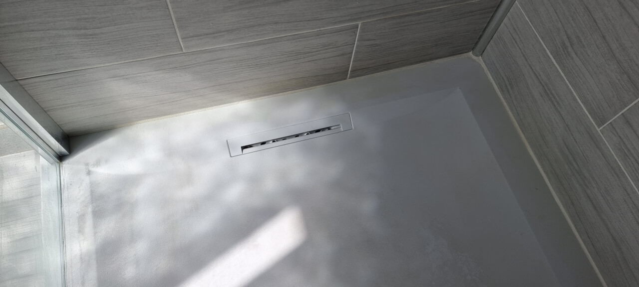 Mira Flight shower tray drainage